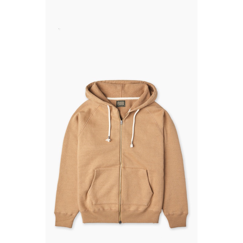 Wonder Looper Zip Hoodie Double Heavyweight French Terry Foxfibre Coyote 80 S