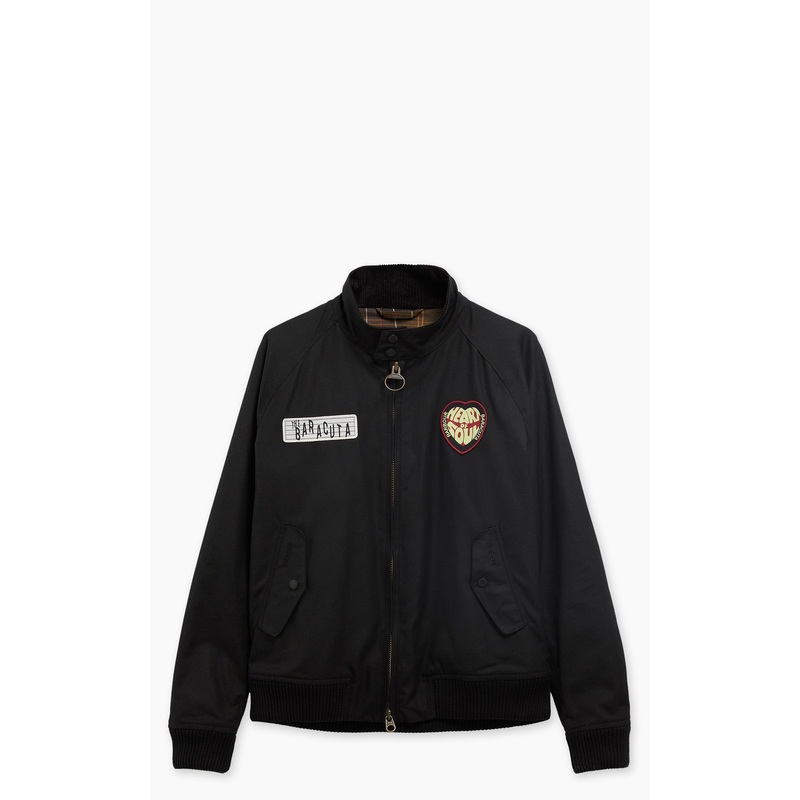 Barbour x Baracuta Badged Porton Wax Jacket Black S