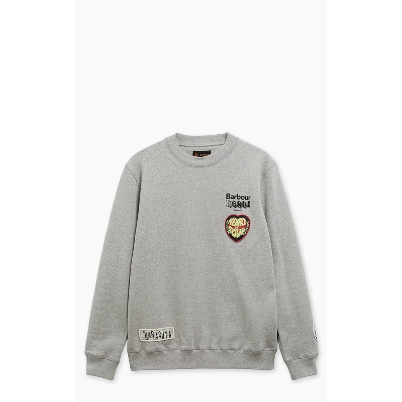 Barbour x Baracuta Sweatshirt Northern Grey Marl S