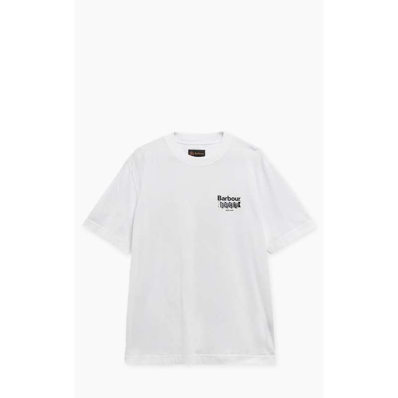 Barbour x Baracuta T-Shirt All Nighter Oversized White S