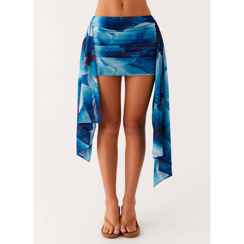 Tigerlily Micro Skirt – Turquoise Floral Turquiose Floral US 0