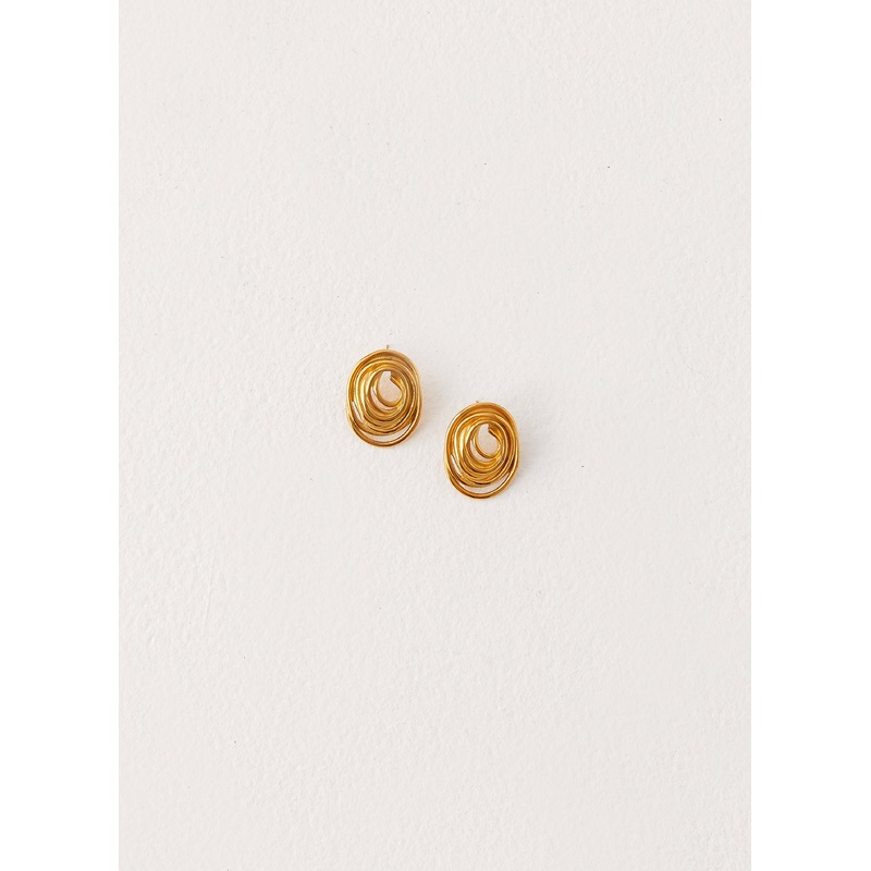 Gracious Earrings – Gold Gold One Size