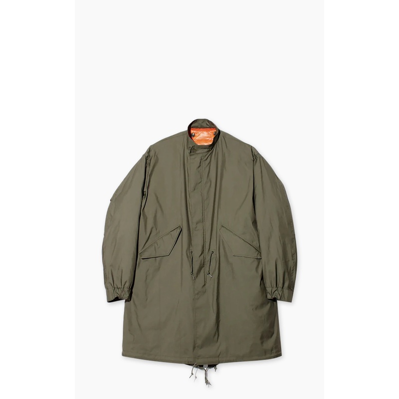 Rocky Mountain Featherbed M65 Fishtail VTG Poplin With Liner Olive 38/S