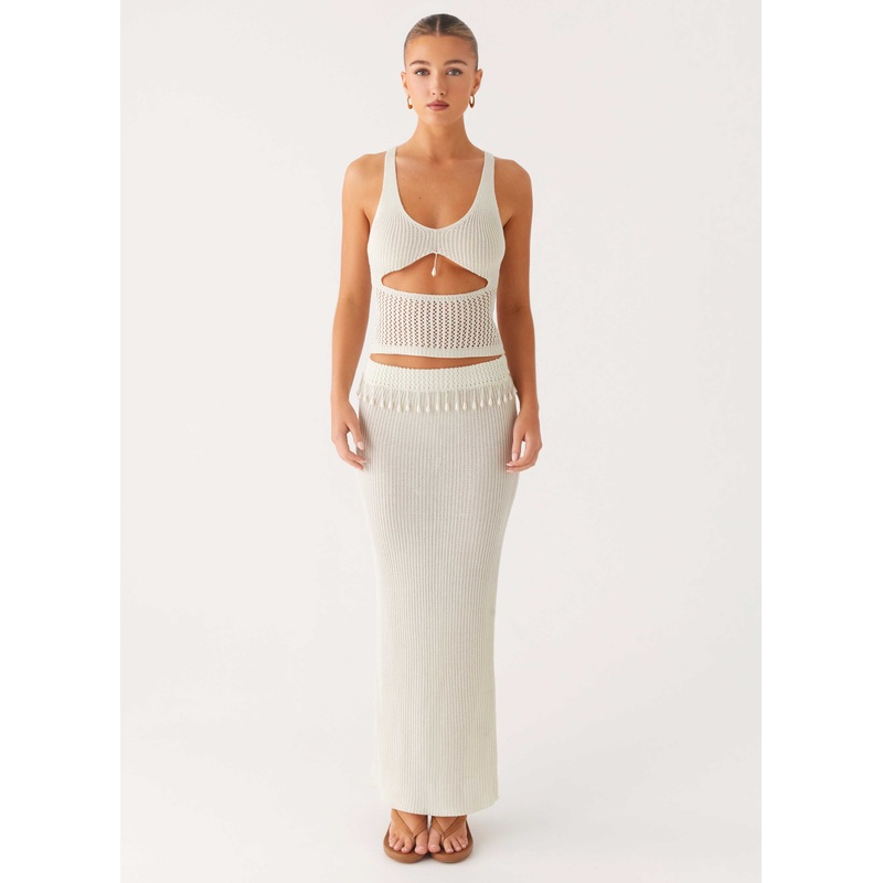 Basilia Maxi Skirt – Off White Off White XXS-XS