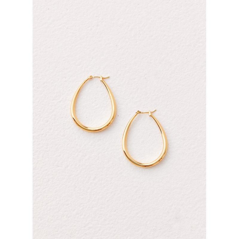 Gleam Hoop Earrings – Gold Gold One Size