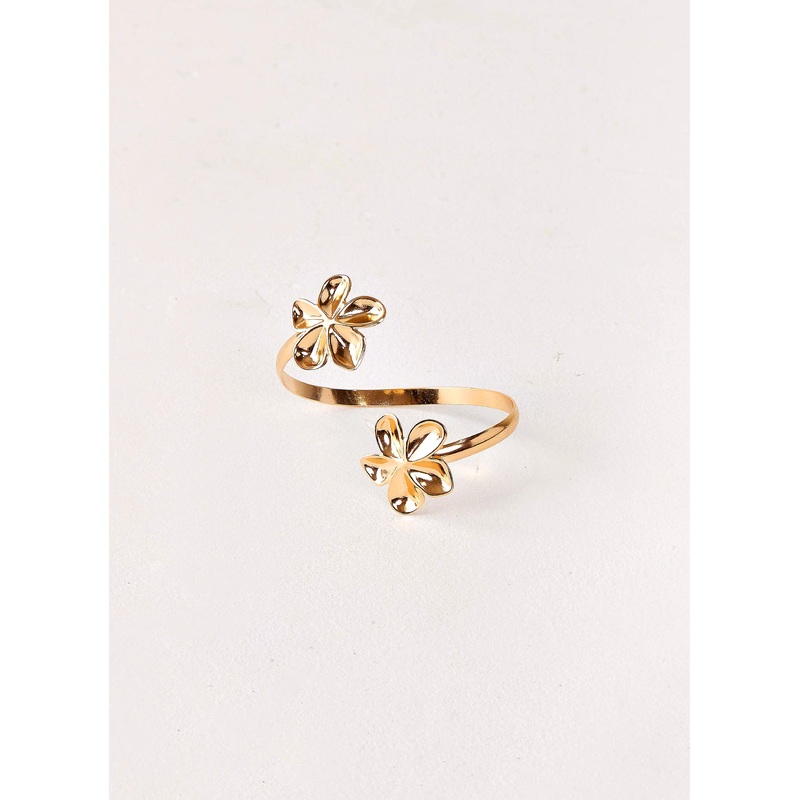 Saffire Bangle – Gold Gold One Size