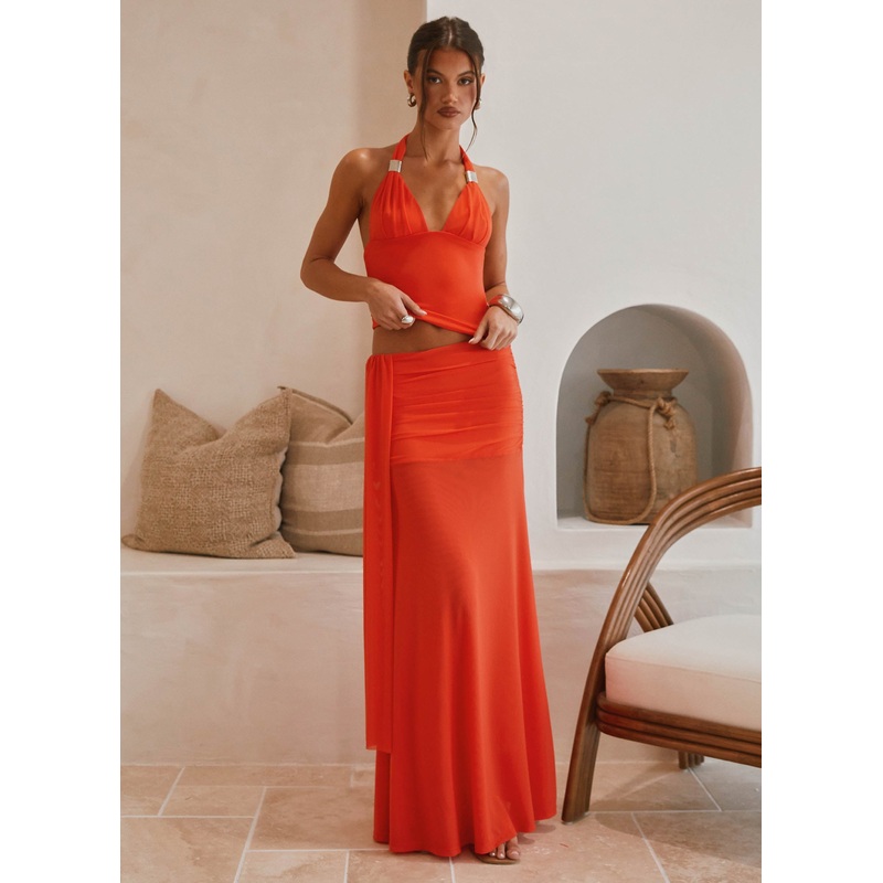 Blaze Maxi Skirt – Fire Red Fire Red US 0