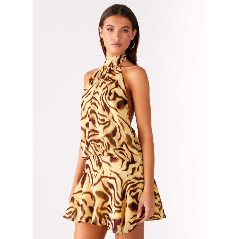 Zulla Backless Mini Dress – Laguna Print Laguna Print US 0