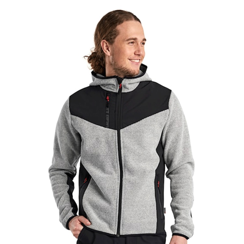 Blaklader 5940 Knitted Part Softshell Hooded Work Jacket Autumn green/Black 4XL