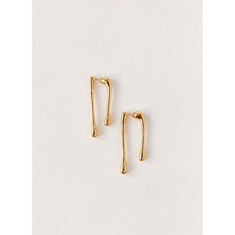 Titus Earrings – Gold Gold One Size