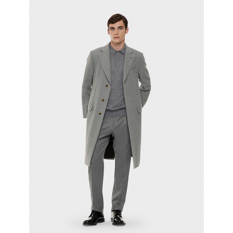 Cappotto norma in lana “Nuage” 180’s grigio 48