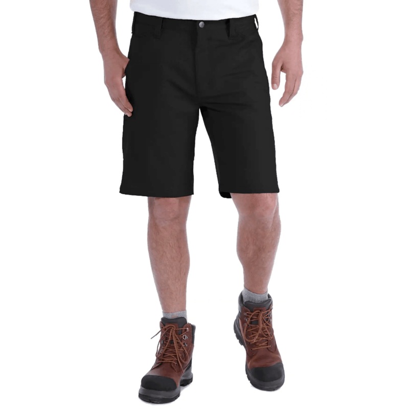 Carhartt 103111 Rugged Professional Stretch Flex Canvas Shorts Relaxed Fit BLACK Waist 28″
