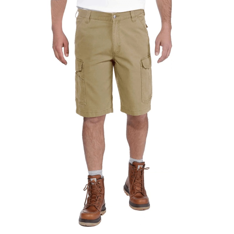 Carhartt 103542 Rugged Flex Relaxed Fit Canvas Cargo Work Short DARK KHAKI Waist 28″