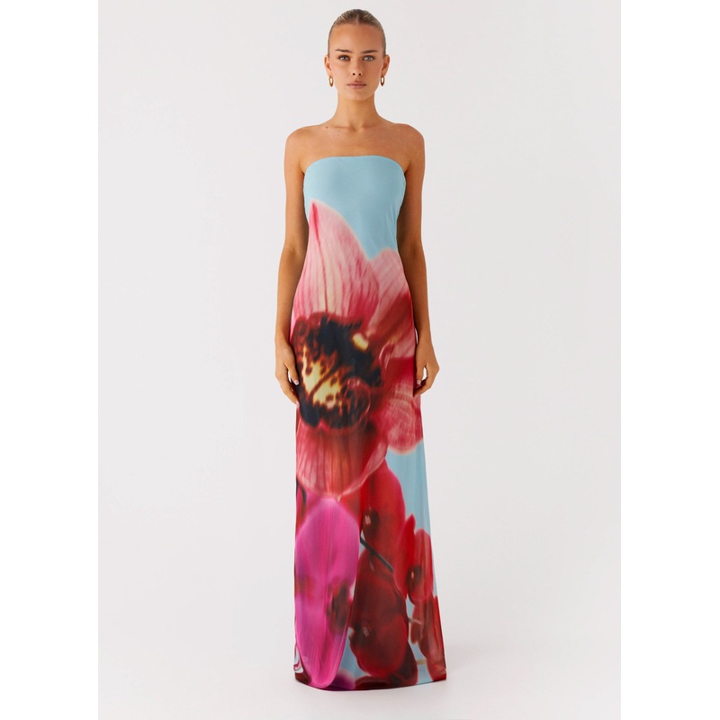 Amelle Maxi Dress – Turquoise Bloom Turquiose Bloom US 0