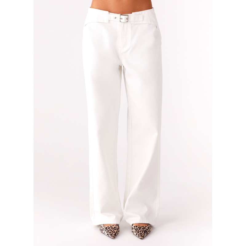 Texas Low Rise Jeans – White White US 0