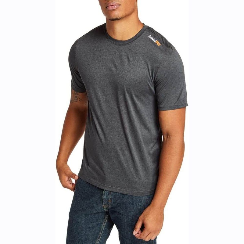 Timberland Pro Men’s Wicking Good Sport Short-Sleeve T-Shirt Dark Charcoal Heather 2XL
