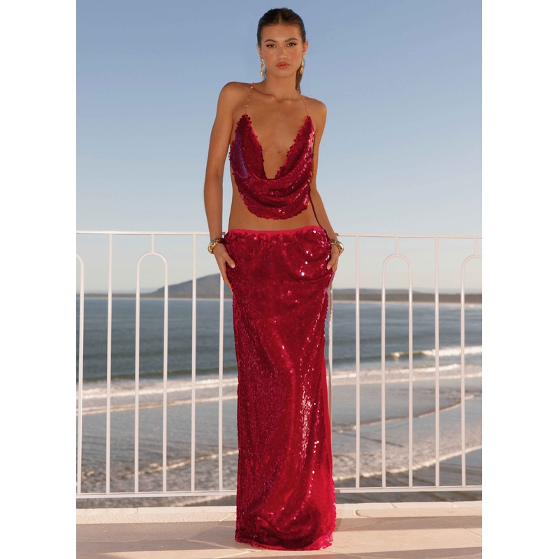 Amosa Maxi Skirt – Fuchsia Fuchsia US 0