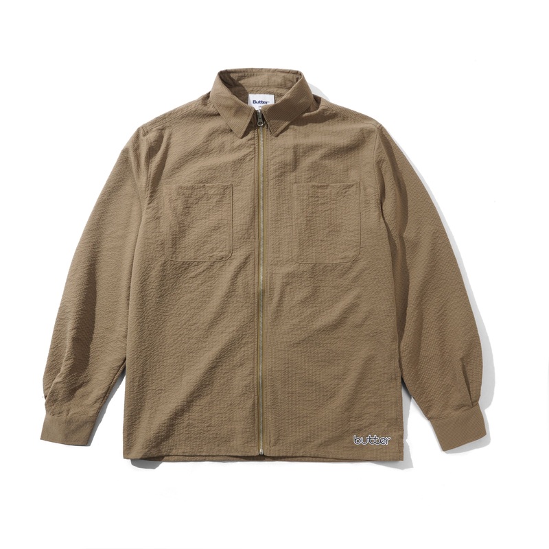 Carve Zip Shirt, Walnut S