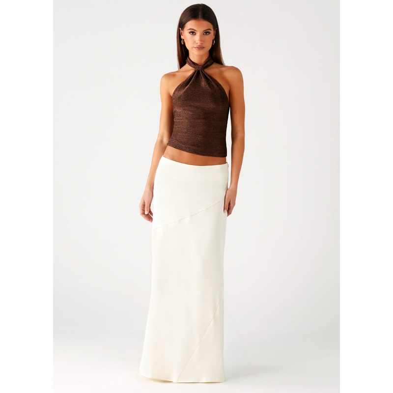 Chandra Maxi Skirt – Ivory Ivory US 0