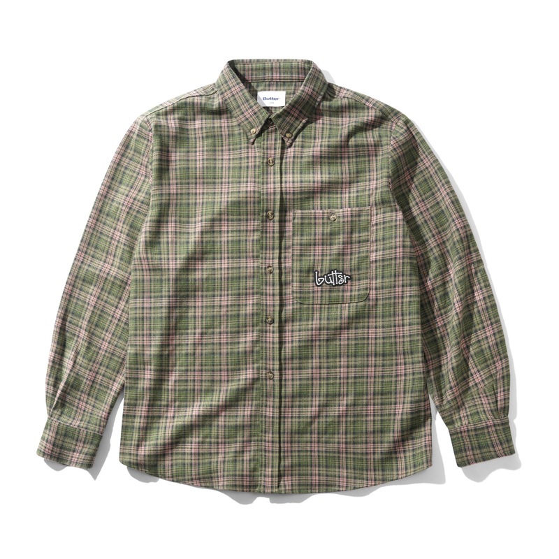 Connection Shirt, Sage / Pink S