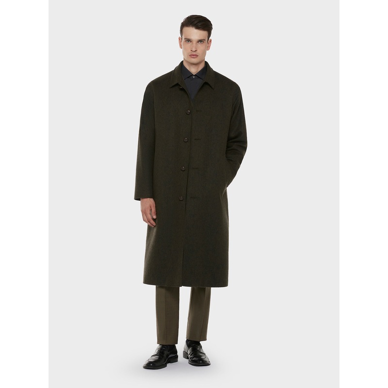 Cappotto loden in lana verde 46