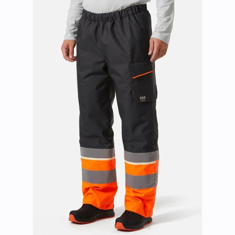 Helly Hansen 71455 Waterproof Breathable Winter Pant Trouser HI VIS ORANGE/EBONY 2XL
