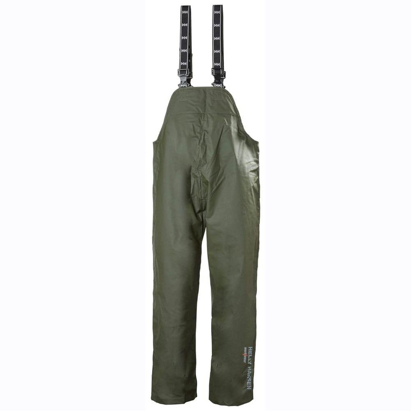 Helly Hansen 70529 Mandal Waterproof Bib Pant Trousers Army Green L