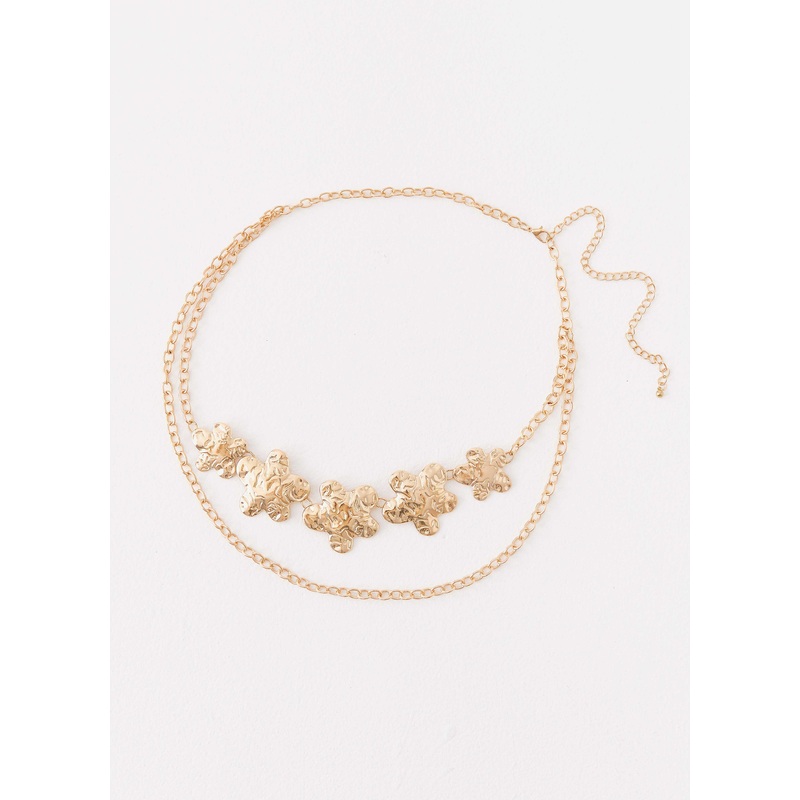 Isola Flower Belt – Gold Gold One Size