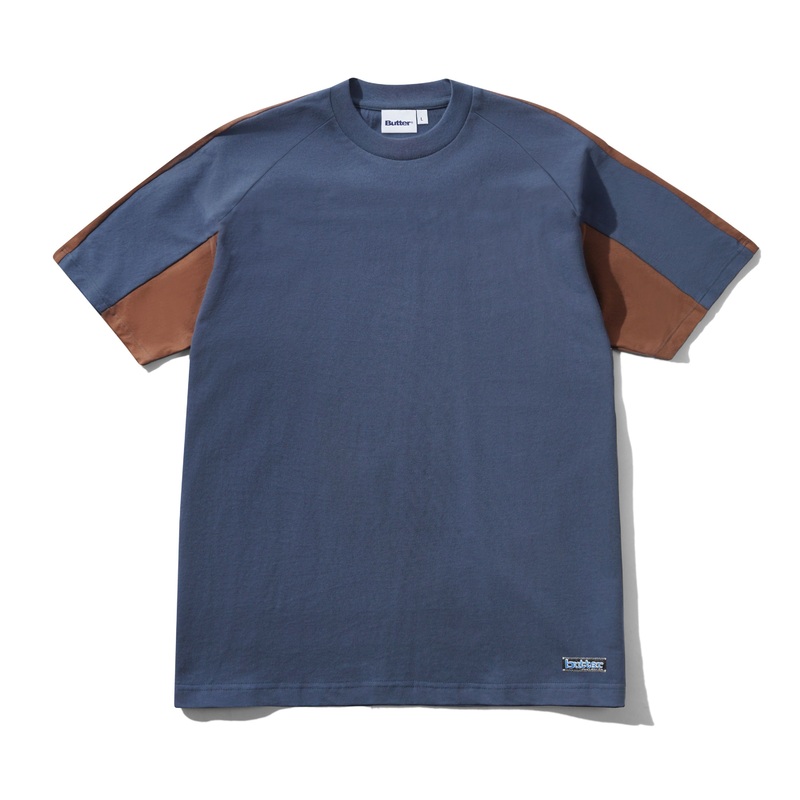 Worldwide Panelled Tee, Denim S