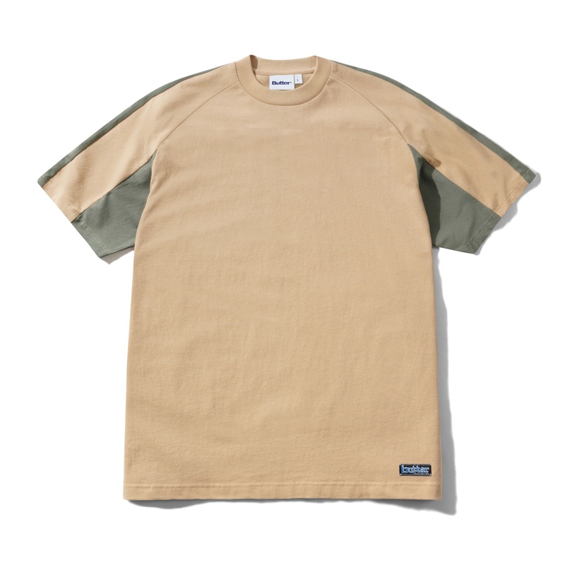 Worldwide Panelled Tee, Tan S