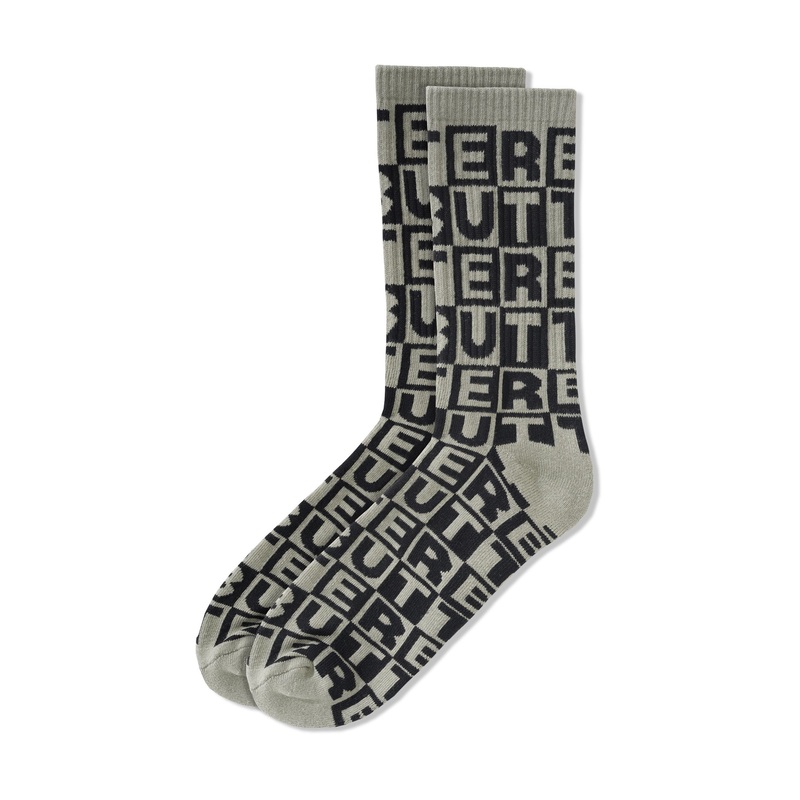 Tile Socks, Black OSFA