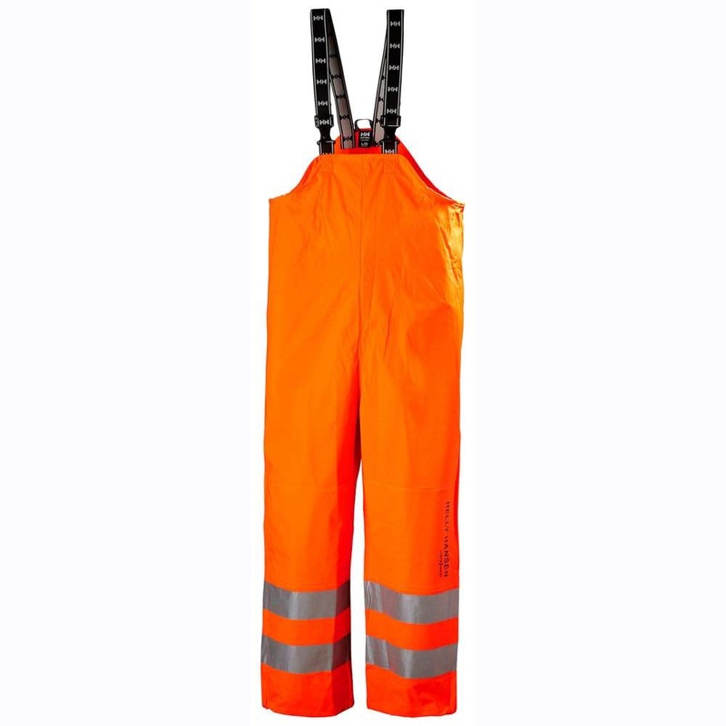 Helly Hansen 70570 Alta Hi-Vis Waterproof Rain Bib Pant Trousers HV ORANGE L