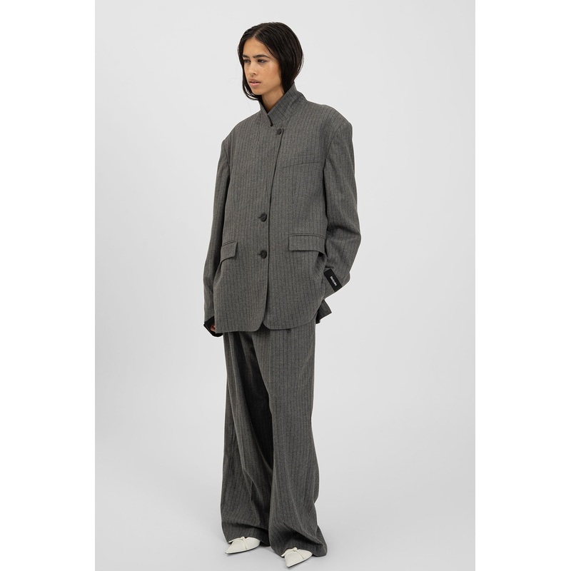 BENJA Blazer Pinstripe Grey S