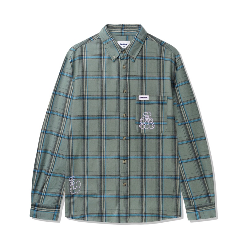 Bugs Flannel Shirt, Sage S