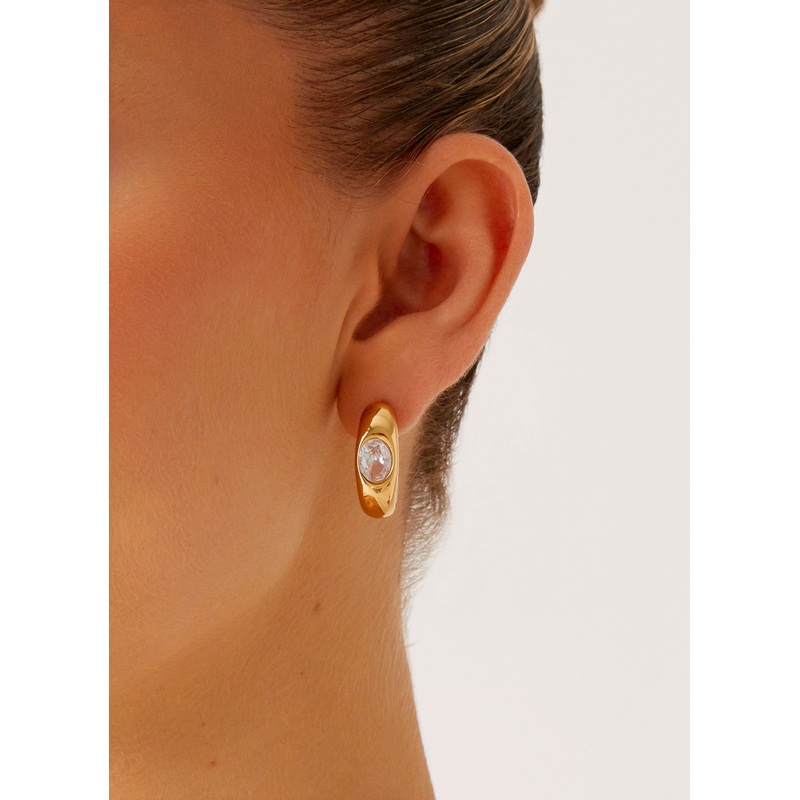 Beach Stroll Earrings – Gold Gold One Size