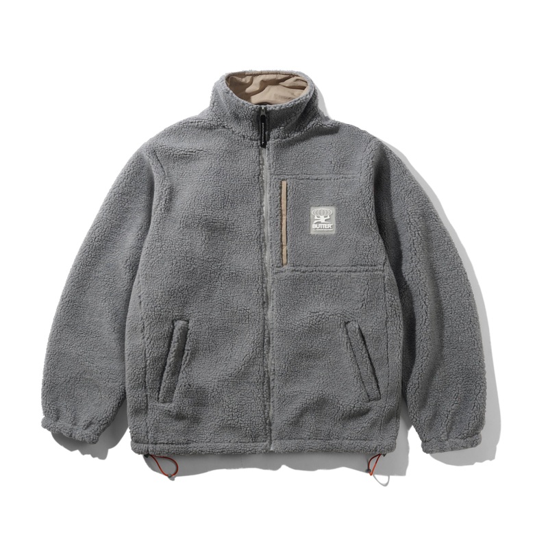 Terrain Highpile Jacket, Grey S Grey