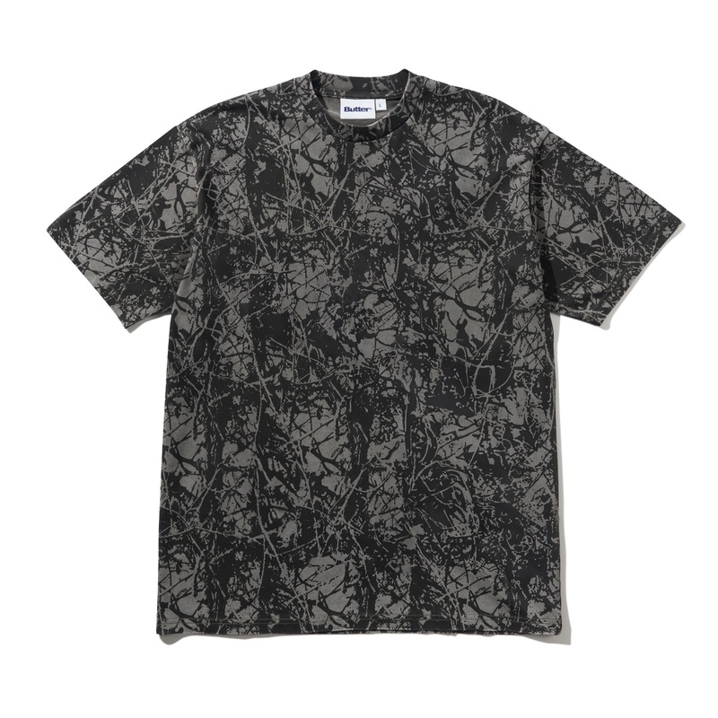 Woods Camo Tee, Washed Black S Washed Black