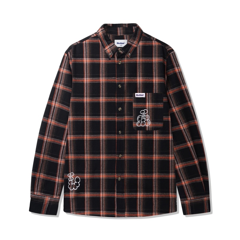 Bugs Flannel Shirt, Black S