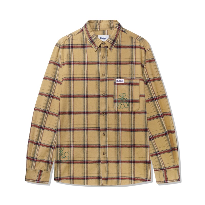 Bugs Flannel Shirt, Tan S