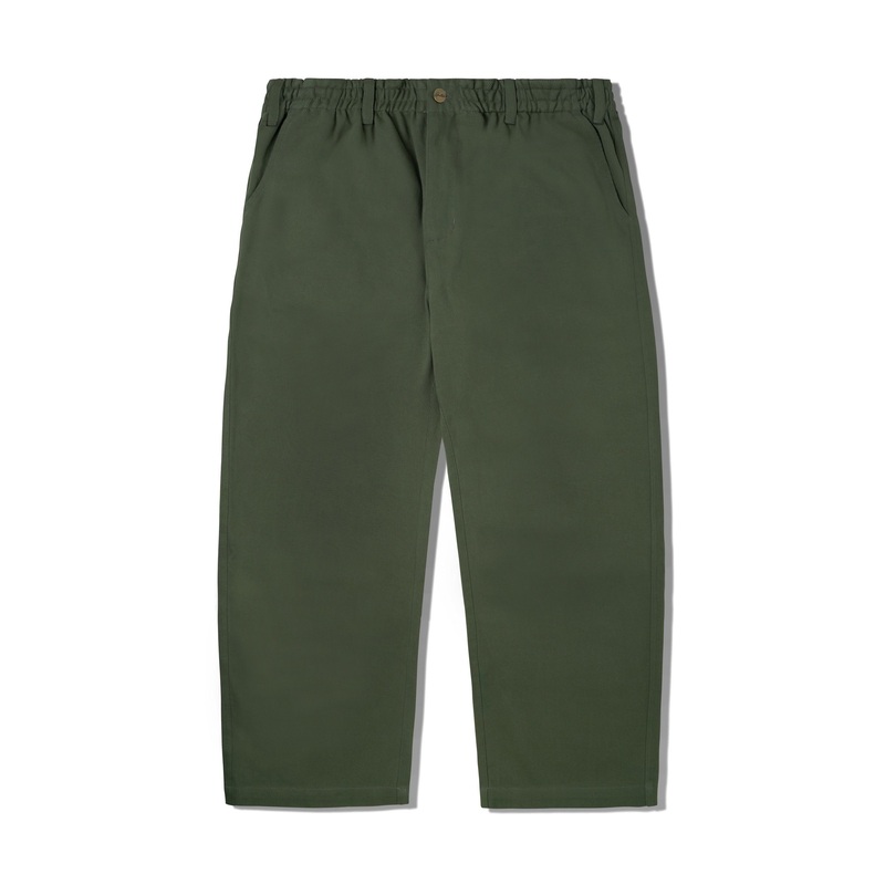 Wide Leg Pants, Army XS