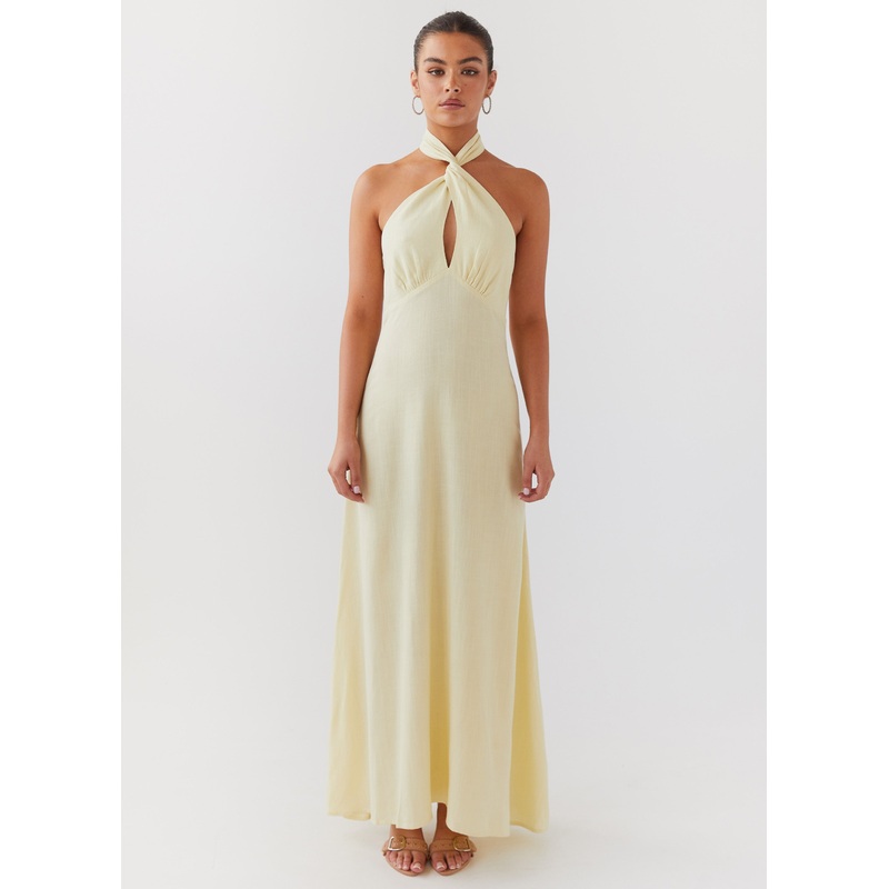 Adrienne Linen Maxi Dress – Lemon Lemon US 0