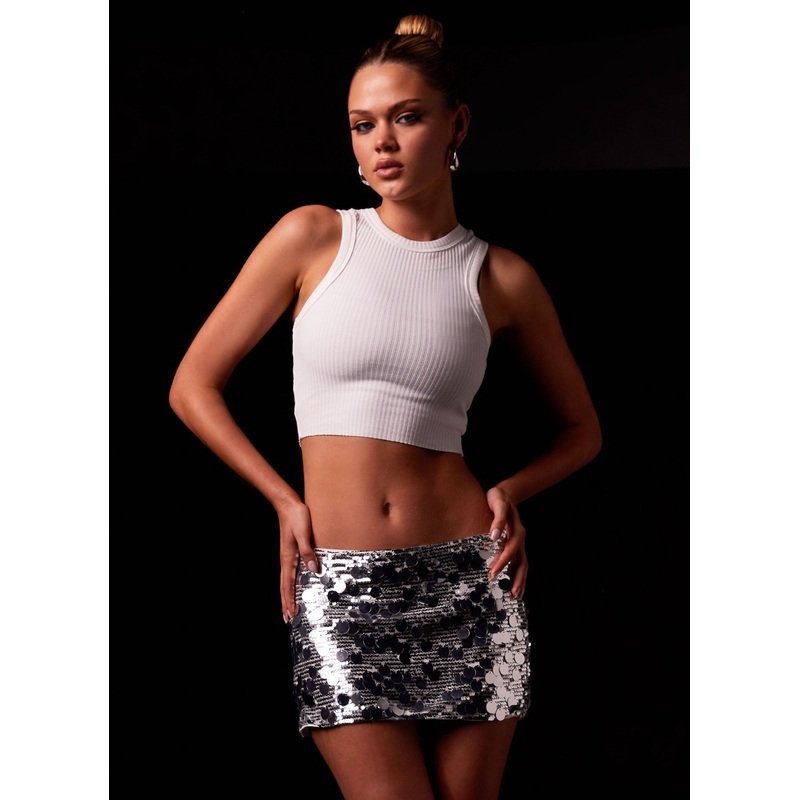 Champagne Chic Mini Skirt – Discoball Discoball XS