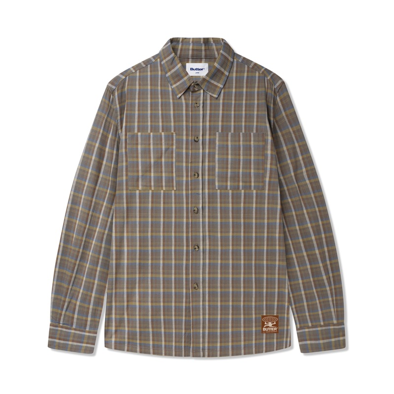 Terrain Plaid Shirt, Canteen S