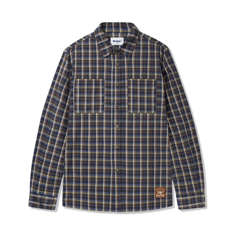 Terrain Plaid Shirt, Navy S