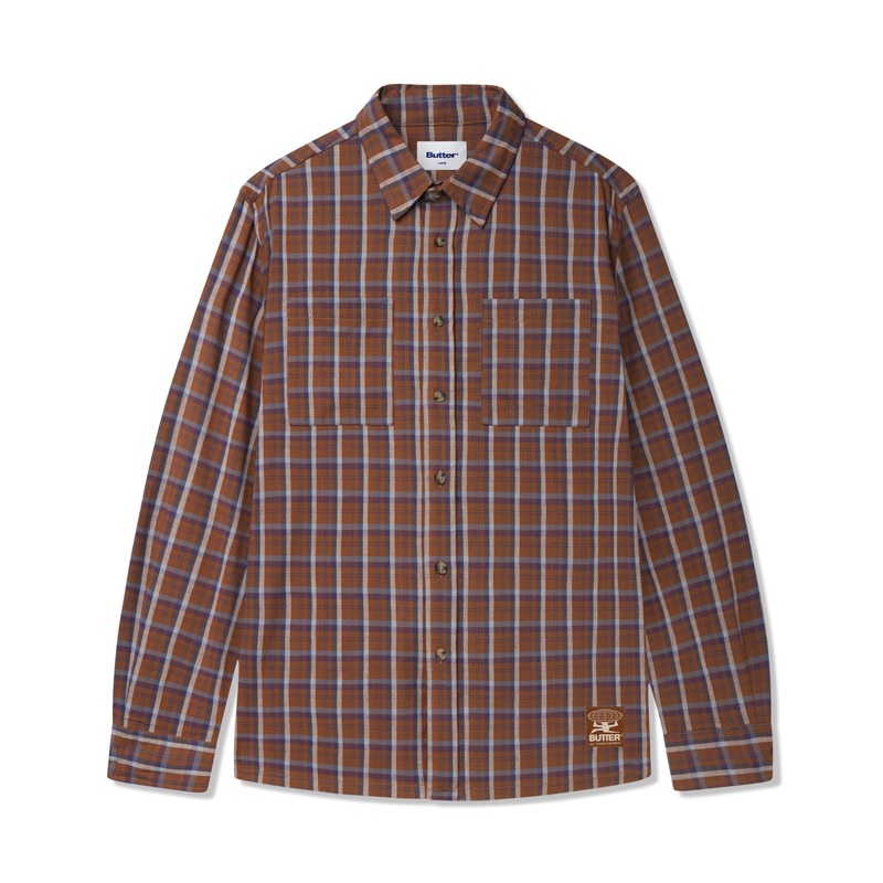 Terrain Plaid Shirt, Walnut S