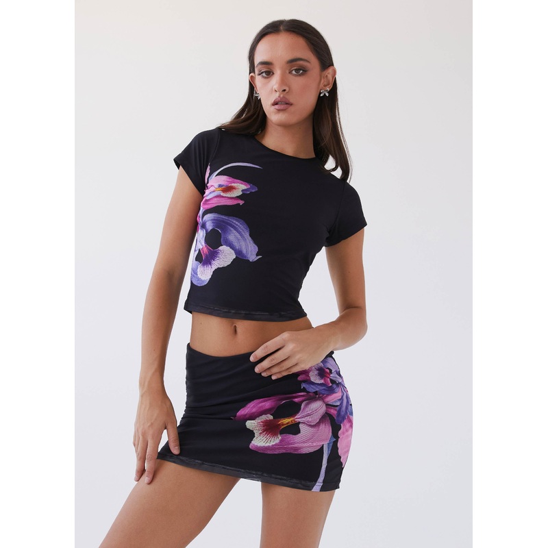 Sunset Bliss Mesh Tee – Cosmo Floral Cosmo Floral US 0