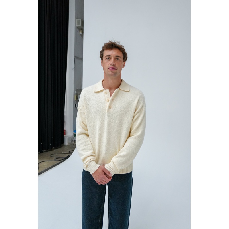 BEKKET KNIT POLO BY DRYORN S