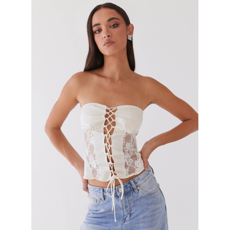 Brandi Lace Up Top – Antique Antique US 0