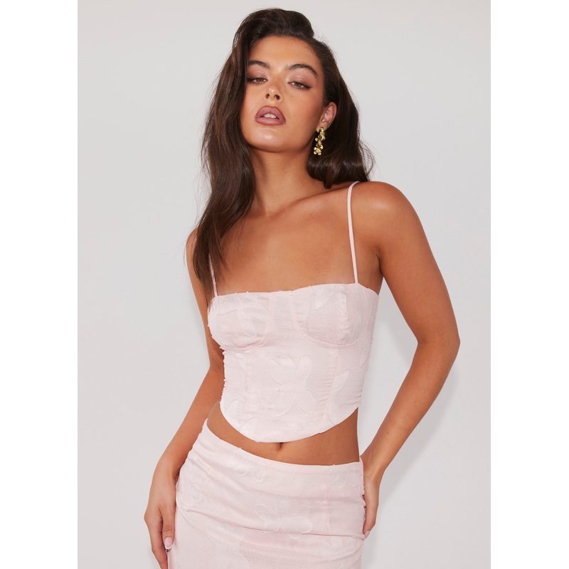 Best Love Lace Up Top – Pink Petal Pink Petal US 0