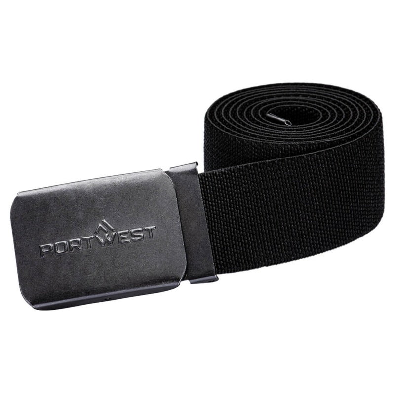 Portwest C105 Elasticated Work Belt Black One Size